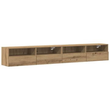 Vidaxl TV stenska omara 2 szt. artisan hrast 100 x 30 x 30 cm