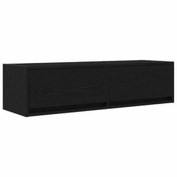 Vidaxl TV omarica Črni hrast 100 x 31 x 25,5 cm Konstruiran les
