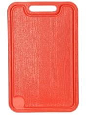 shumee Corta rdeča plastična deska za rezanje 31x20 cm