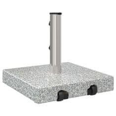 Vidaxl Podstavek za senčnik Siva 41 x 41 x 37 cm Granit