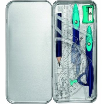 shumee Komplet 9-delnih geometrijskih šolskih potrebščin