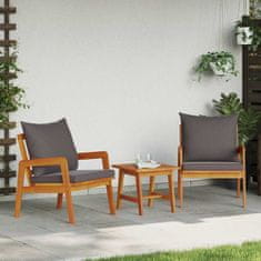 Vidaxl Bistro komplet Rjava 45 x 45 x 38cm Trden akacijev les