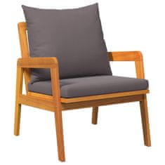 Vidaxl Bistro komplet Rjava 45 x 45 x 38cm Trden akacijev les