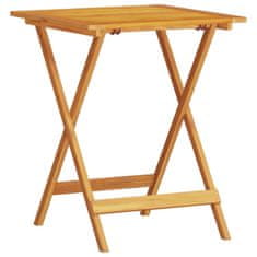 Vidaxl Set zunanjega pohištva 3 pcs Naravni les 60 x 60 x 75 cm
