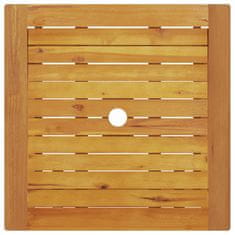 Vidaxl Set zunanjega pohištva 3 pcs Naravni les 60 x 60 x 75 cm
