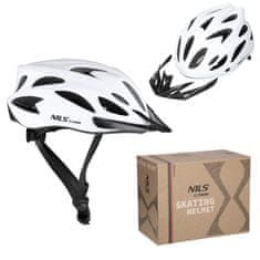 shumee ČELADA MTW291 BELA VELIKOST L (55-61 CM) NILS EXTREME