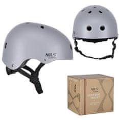 shumee ČELADA MR290+H230 S KOMPLETOM ŠČITNIKOV SIVA VELIKOST S NILS EXTREME