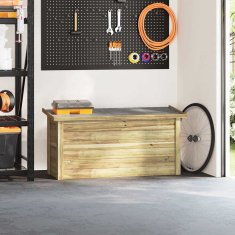 Vidaxl Shrambna škatla 44x119x57 cm Impregnirani les iz bora