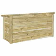 Vidaxl Shrambna škatla 44x119x57 cm Impregnirani les iz bora