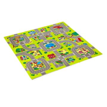 shumee MD02 Detská podložka Puzzle Autá 9 prvkov 90x90cm NILS FUN