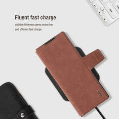 Nillkin Preklopna torbica AOGE z zaščito kamere za Samsung Galaxy Z Fold7 - črna