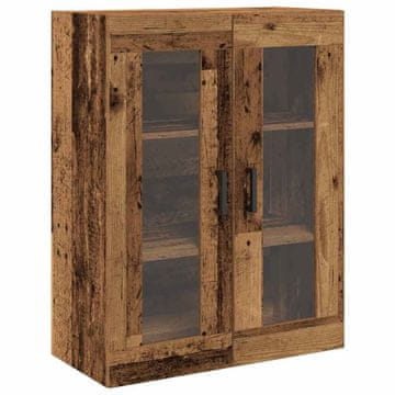 Vidaxl Omarica na steni Star les 69,5 x 34 x 90 cm Konstruiran les