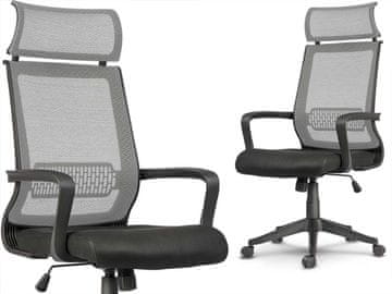shumee Vrtljiv pisarniški stol Nosberg iz mikromreže - mehanizem TILT