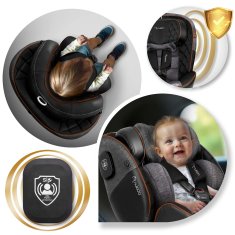 shumee Nukido Prestige Line avtosedež črne in sive barve 0-36 kg ISOFIX