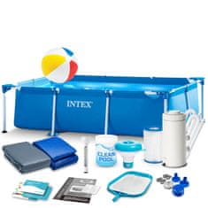 shumee Vrtni bazen z okvirjem 260 x 160 x 65 cm 15-v-1 INTEX 28271