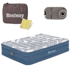 shumee Napihljiva vzmetnica 203x152x46 cm z vgrajeno električno črpalko Bestway 6713C