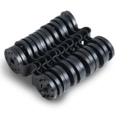 shumee Senčna mreža 1,5 x 50 m 140 g/m2 + 50 sponk siva