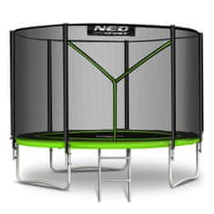 shumee Vrtni trampolin 6ft/183cm z zunanjo mrežo in lestvijo Neo-Sport
