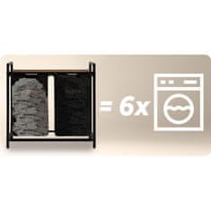 Massido Dvoprekatna košara za perilo na okvirju 80 l