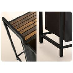 Massido Dvoprekatna košara za perilo na okvirju 80 l