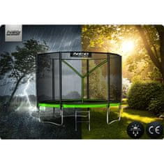 shumee Vrtni trampolin 6ft/183cm z zunanjo mrežo in lestvijo Neo-Sport