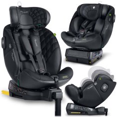 shumee Avtosedež Nukido Aero Line črne barve, 0–36 kg, ISOFIX