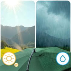 shumee Zložljiv vrtni senčnik, 6 delov, 350 cm, s prevleko, Plonos PL-880