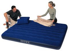 shumee Napihljiva vzmetnica 203x152x22 cm z batno črpalko INTEX 68765