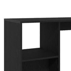 Vidaxl Barska miza Črna Orehovina 124 x 46 x 103,5 cm Konstruiran les