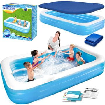 shumee Napihljiv družinski bazen 305 x 183 x 56 cm 3 v 1 Bestway 54009