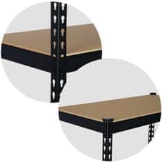 shumee Kovinsko stojalo za shranjevanje 183 x 90 x 45 cm Humberg HR-700 črno