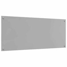 Vidaxl Zaščita za kuhinjo Svetlo siva 120 x 50 x 0.6 cm kaljeno steklo