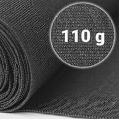 shumee Senčna mreža 1,5 x 50 m 110 g/m2 + 50 sponk siva
