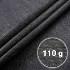 shumee Senčna mreža 1,5 x 50 m 110 g/m2 + 50 sponk siva