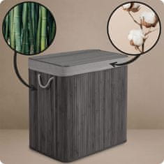 Massido Bambusov koš za perilo s pokrovom 150 l