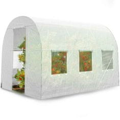 shumee Folija za vrtni tunel 2x3,5m (7m2) bela Plonos