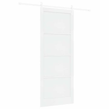 Vidaxl Drsna vrata Drugo Prilagodljiva ORKDAL Bela 93 x 232 cm