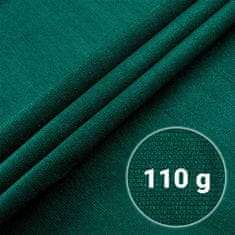 shumee Senčna mreža 1,5 x 50 m 110 g/m2 + 50 sponk zelene barve