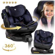 shumee Avtosedež Nukido Aero Line črne/temno modre barve 0-36 kg ISOFIX
