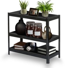 shumee Kovinsko stojalo za shranjevanje 180 x 90 x 40 cm Humberg HR-851 črne barve