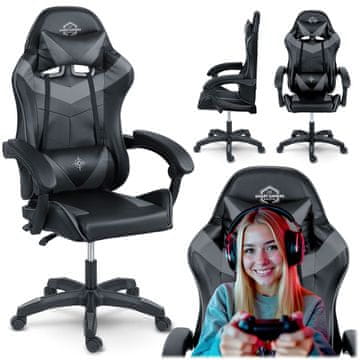 shumee Igralni stol Sofotel Draknor črne in sive barve