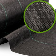 shumee Vrtni agrotekstil 70g/m2 1,6m x 100m črne barve Plonos