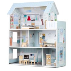 shumee Velika lesena hišica za punčke s 3 nadstropji Ricokids RK-878