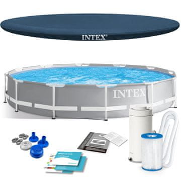 shumee Vrtni bazen z okvirjem 366 x 76 cm 4-v-1 INTEX 26712