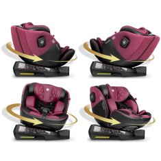 shumee Nukido Prestige Line avtosedež črne in roza barve 0-36 kg ISOFIX