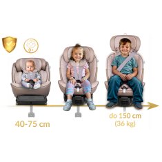 shumee Avtosedež Nukido Aero Line bež 0-36 kg ISOFIX