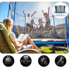 shumee Vrtni trampolin 6ft/183cm z notranjo mrežo in lestvijo Neo-Sport