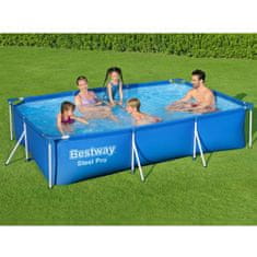 shumee Vrtni bazen z okvirjem 300 x 201 x 66 cm 16-v-1 Bestway 56404