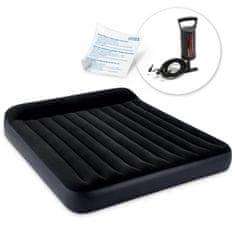 shumee Napihljiva vzmetnica 203x183x25 cm z batno črpalko INTEX 64144