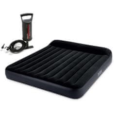 shumee Napihljiva vzmetnica 203x183x25 cm z batno črpalko INTEX 64144